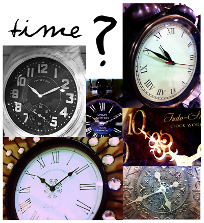 Clock compilation TIME  photograph copyright Alexis Marie Chute Wanted Chosen Planned