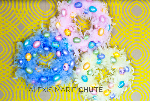 Easter Egg Wreath photo copyright Alexis Marie Chute Wanted Chosen Planned