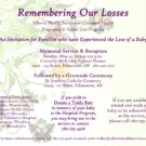 Remembering our Losses, May Memorial in Edmonton